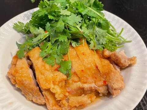 【アジア料理風】揚げ鶏のスイートチリソース！